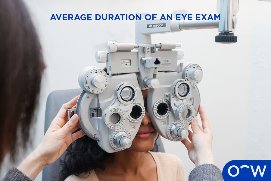 Average duration for an eye test