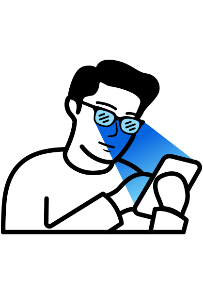 Blue light
illustration Canada