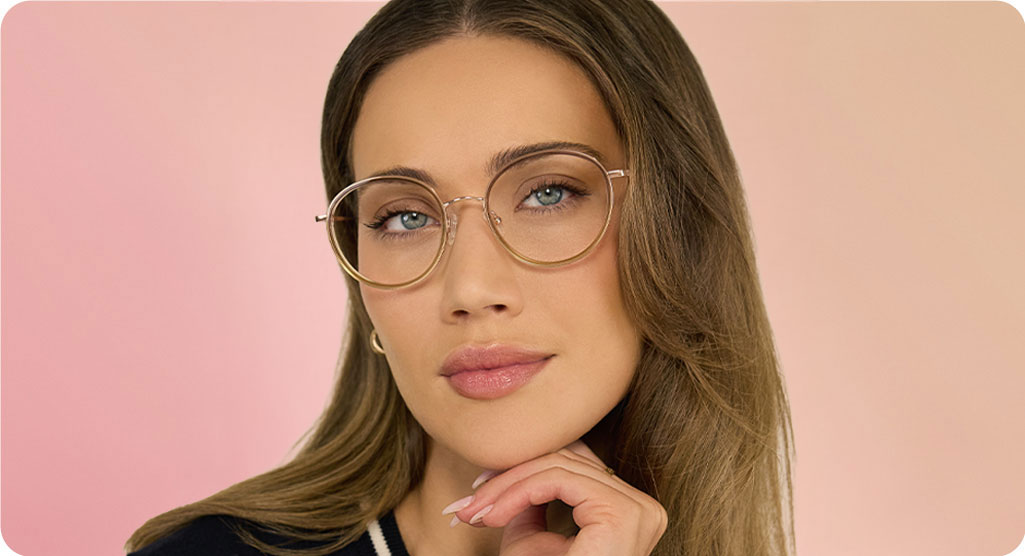 Male Wearing Oscar Wylee Canada Titanium Glasses