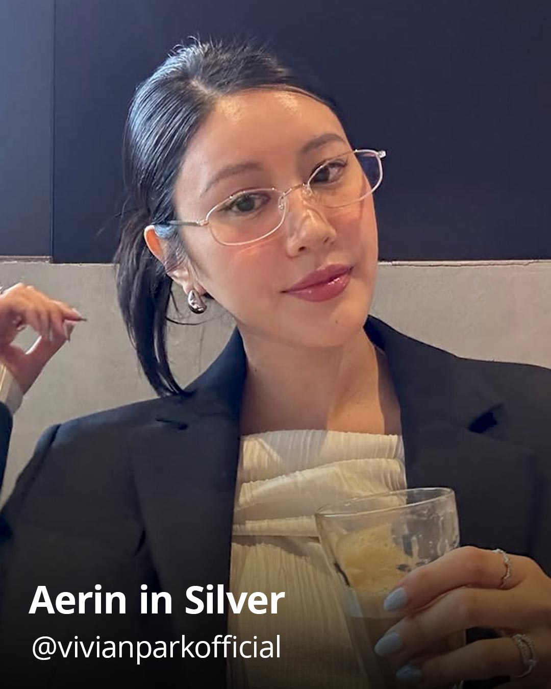 Oscar Wylee @vivianparkofficial in Aerin Silver.