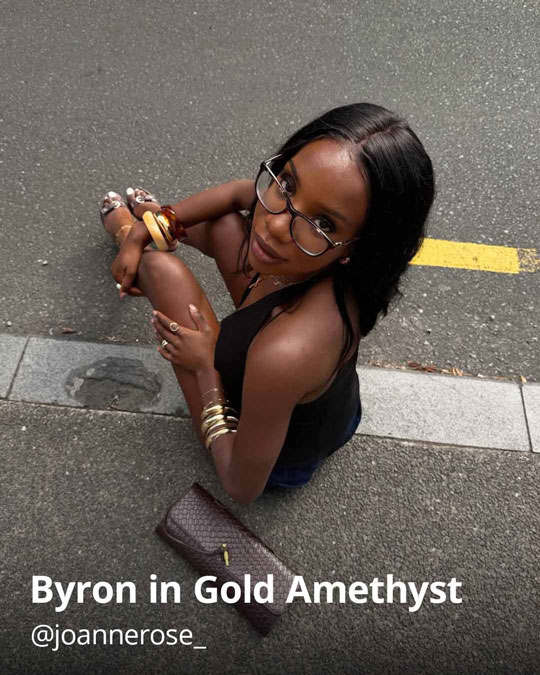 Byron in Gold Amethyst