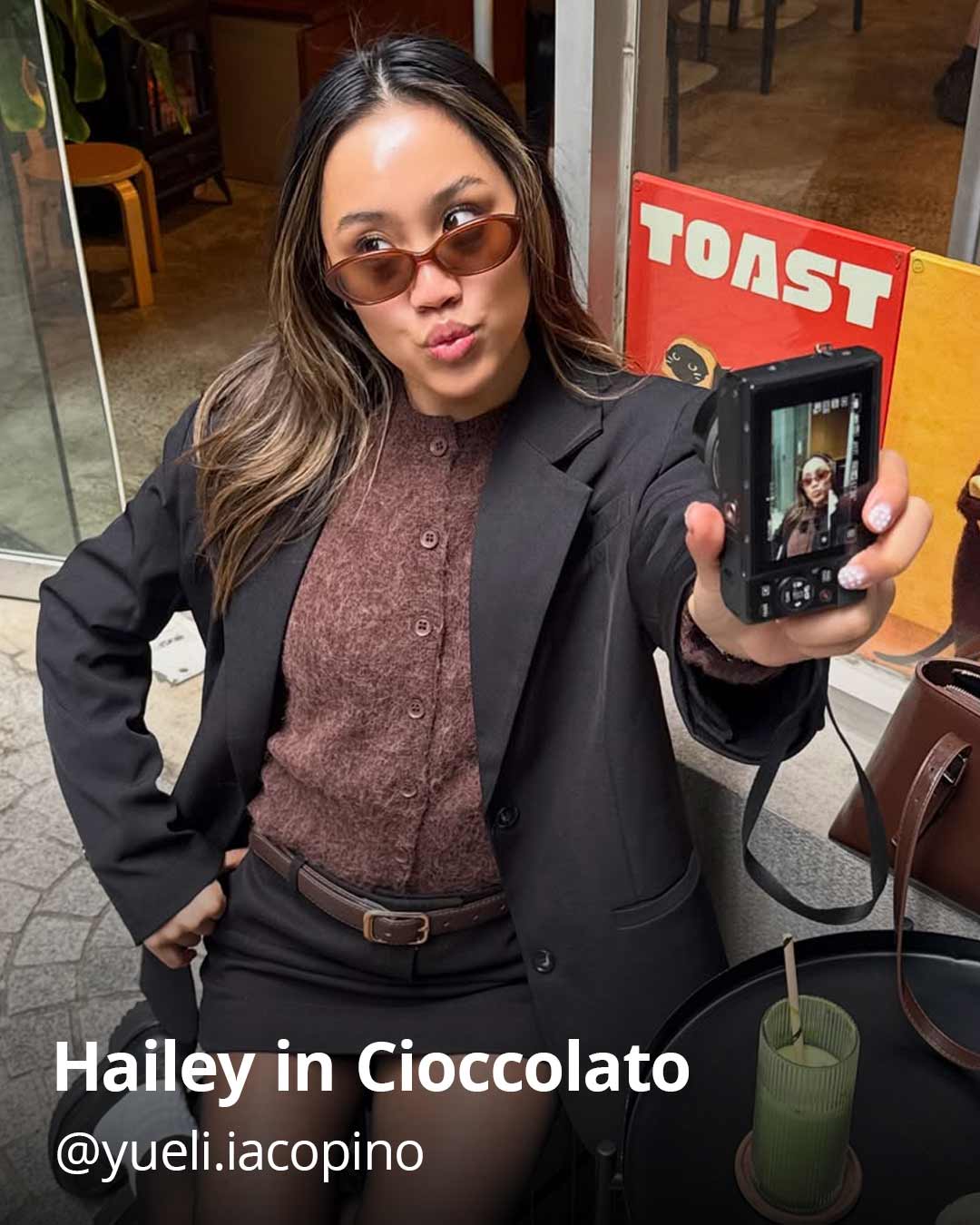 Oscar Wylee @yueli.iacopino in Hailey Cioccolato.