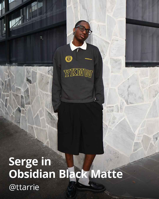 Serge in Obsidian Black Matte