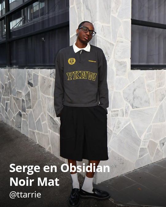 Serge en Obsidian Noir Mat