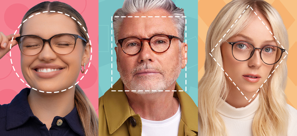 People trying on glasses